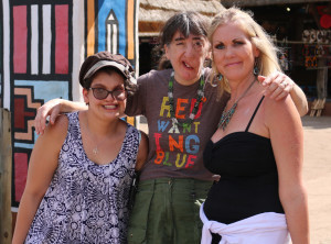 Aneesa, Vanessa and I at the Lesedi Cultural Village. This is the first time we'd met in person.