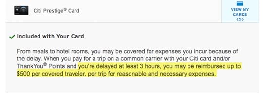 Prolly my fave Citi Prestige bennie