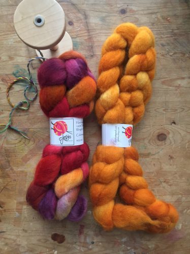 Waiting to be spun and set.