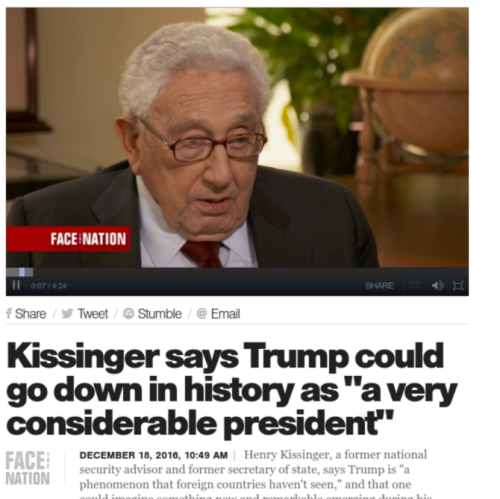 Www.cbsnews.com videos kissinger says trump could go down in history as a very considerable president 