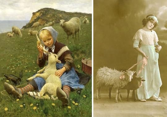 Hans Ole Braseh painting and an Edwardian postcard