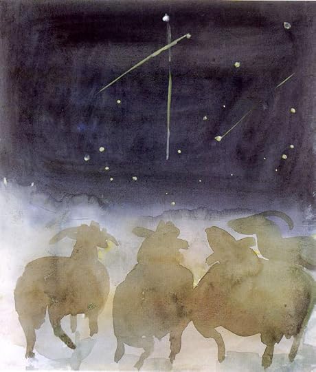 Ewes Watching Shooting Stars by Mary Newcomb