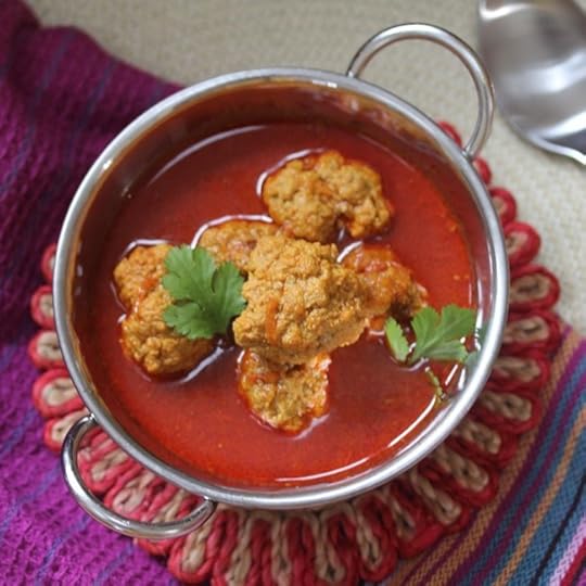 Kashmiri Red Stew with Turkey Meatballs