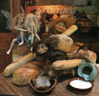 Faeries in the kitchen by Wendy Froud