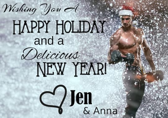 Holidays and celebrations New year Christmas sports bodybuilding healthy lifestyle - Muscular handsome sexy Santa Claus