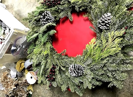 how to upgrade your store bought wreath