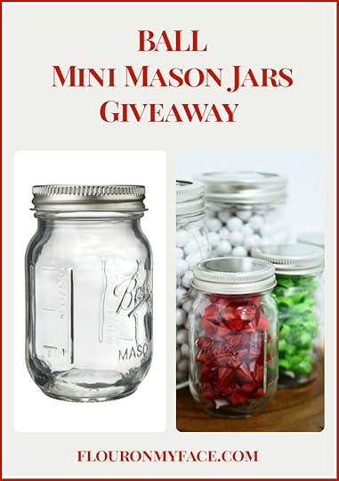 Enter the Ball MIni Mason Jars & New smooth sided Quart Mason Jar Giveaway via flouronmyface.com