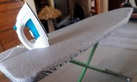 DIY Plastic-Free Ironing Board Cover and Natural Wool Pad