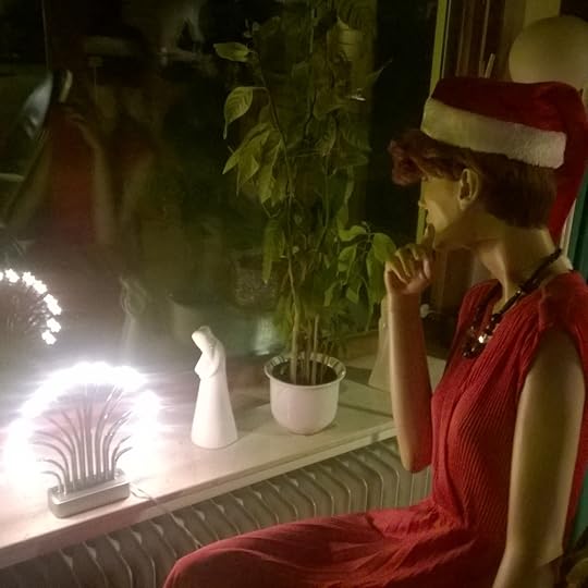 Department store mannequin Christmas