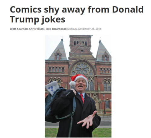 Comics shy away from Donald Trump jokes Boston Herald