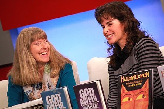 Sheboygan Teen Book Festival Co-chair Karin Menzer & Author Silvia Acevedo share a laugh on WLUK Fox 11's Good Day Wisconsin Show