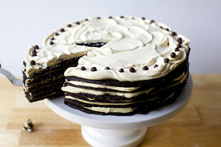 chocolate peanut butter icebox cake