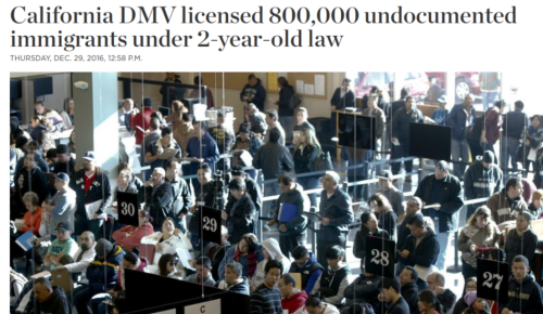 California DMV licensed 800 000 undocumented immigrants under 2 year old law The Spokesman Review