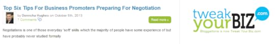Tweak Your Biz Negotiation article by Donncha Hughes