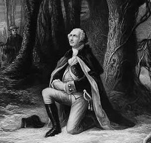 George Washington praying