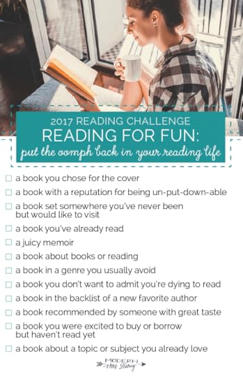 The Modern Mrs. Darcy 2017 Reading Challenge + my picks