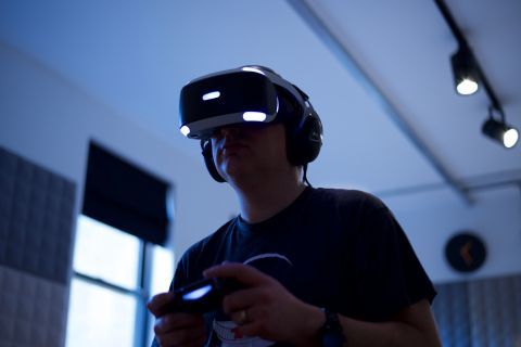 Getting in the mood for Rogue One with the Star Wars Battlefront X-Wing VR mission���invigorating! (and only slightly queasy-making)