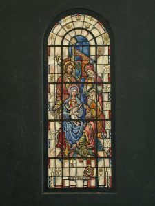 Design drawing for stained glass window showing The Epiphany, by J. & R. Lamb Studios. Prints and Photographs Division. 