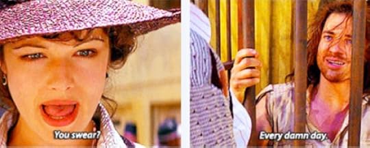 Evie meets a scruffy Rick at the prison