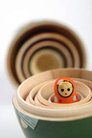 Russian doll inside others