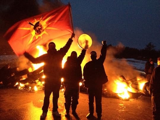 New Brunswick Dec 2 fire flag drum