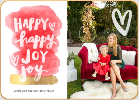 Holiday cards with brush lettering