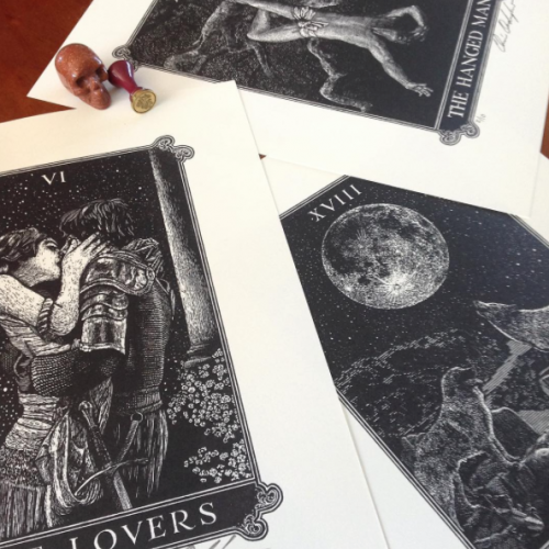Major arcana prints from dead on paper