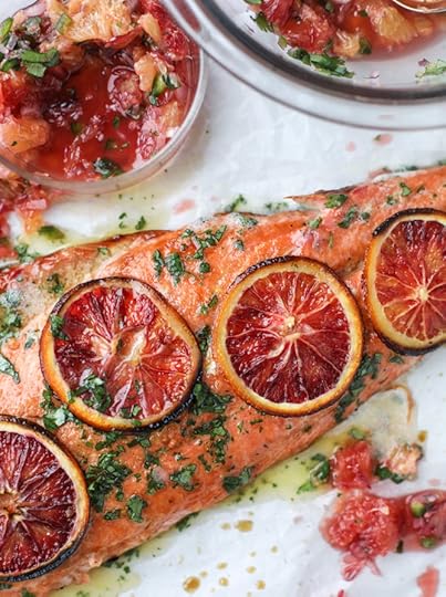winter citrus butter salmon I howsweeteats.com 