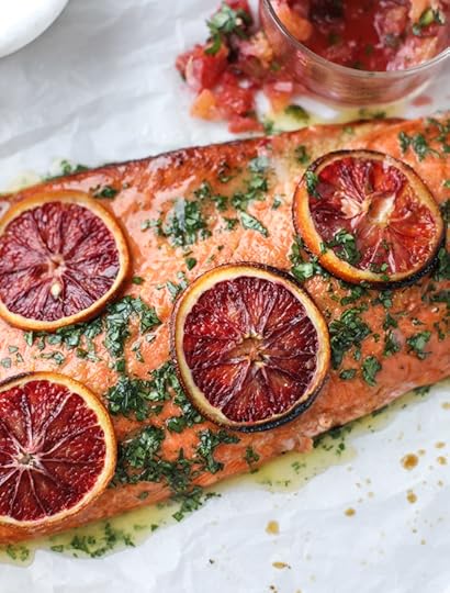 winter citrus butter salmon I howsweeteats.com 