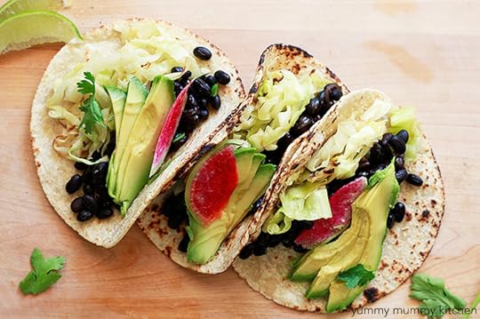 vegan black bean tacos
