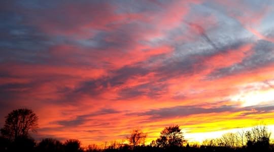 Sunsets are hopeful. Look at the thing and feel the hope.