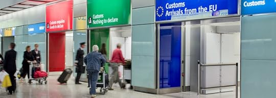 Green, Red, Blue doors at Heathrow