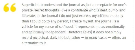 Susan Sontag on keeping a journal