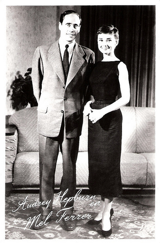 Audrey Hepburn and Mel Ferrer