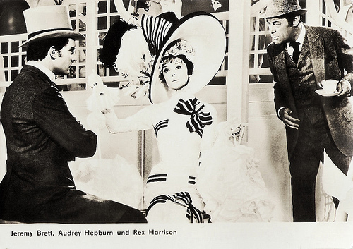 Audrey Hepburn, Jeremy Brett, Rex Harrison in My Fair Lady (1964)
