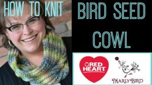 Free Bird Seed Cowl Pattern by Marly Bird and Red Heart Yarns