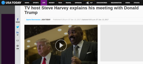 TV host Steve Harvey explains his meeting with Donald Trump