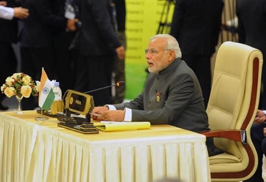 The Prime Minister, Shri Narendra Modi addressing the 12th ASEAN-India Summit, in Nay Pyi Taw, Myanmar on November 12, 2014.