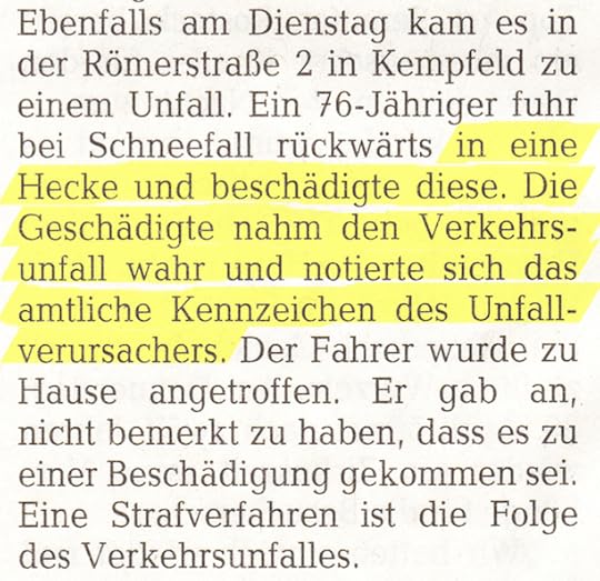 Geschädigte Hecke notierte sich das Kennzeichen (Nahezeitung 5.3.2015) Günter Jung aus Idar-Oberstein per Post 12.1.2017_(Ausschnitt)