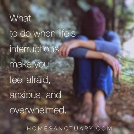 Life's interruptions - home sanctuary