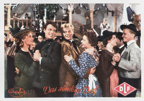 Renate Mannheim, Thomas Reyer, Albert Rueprecht and Hanna Hutten in Das Sündige Dorf (1954)