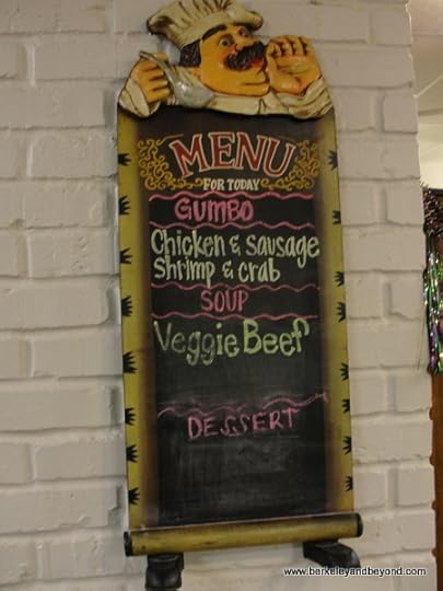 Mardi Gras menu at Southern Spice restaurant in Lake Charles, LA