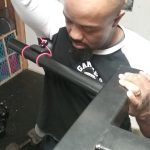 uball attached to a dip station