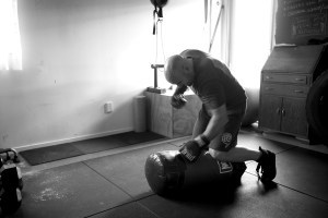 dean purcell doing mma training