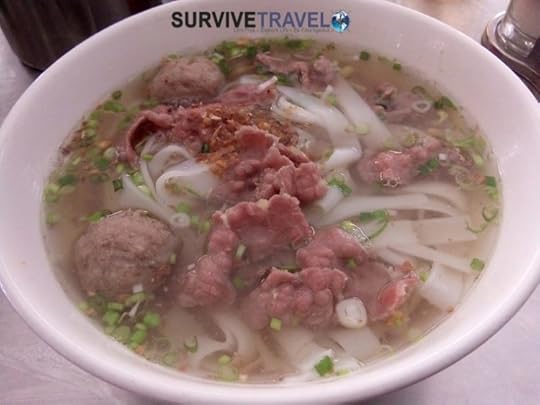 Delicious Cambodian Foods (1) - Beef Noodle Soup - Survive Travel