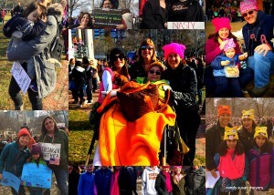 family Boston Women's March Collage pics2