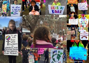 Kids At Boston Women's March