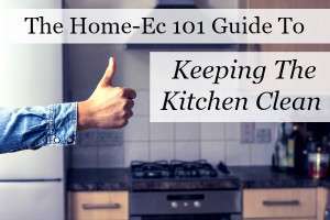 keeping the kitchen clean