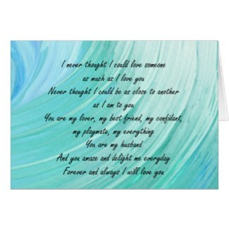 My Husband, My Everything Card