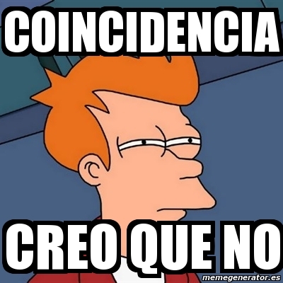 ¿Conincidencia? No lo creo